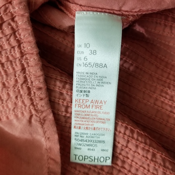 Topshop Long Sleeve Tie-Back Blouse - Picture 8 of 8